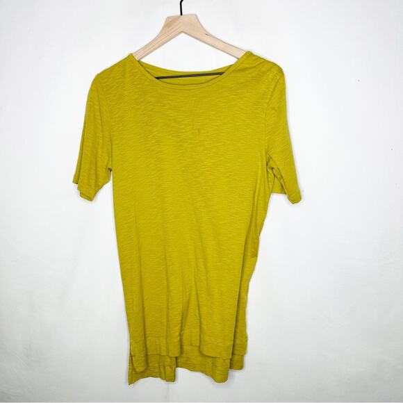 J.JILL Pima Slub Tunic Mustard Yellow in Small - Picture 1 of 4